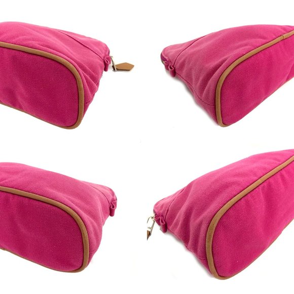 HERMES Bolide Canvas Pochette Cosmetics Pouch - Picture 6 of 8